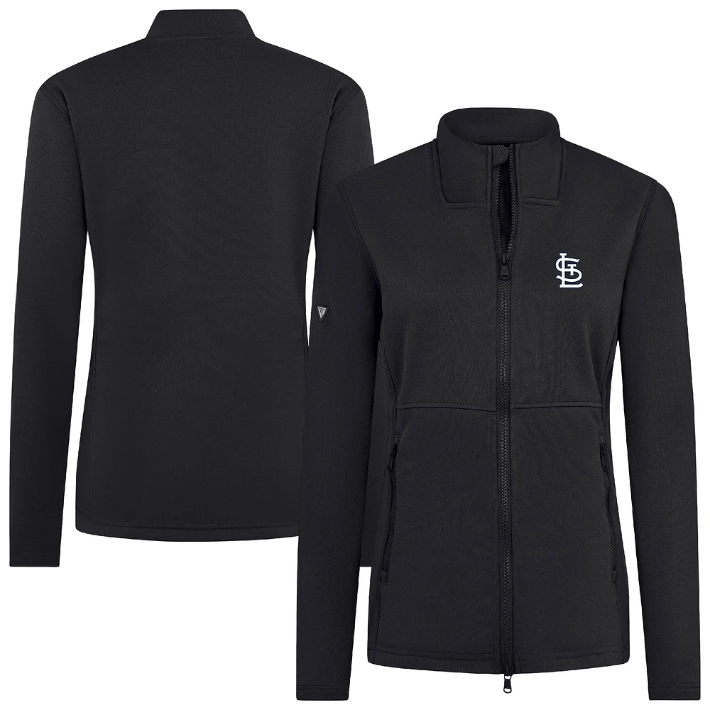 Women's Levelwear Black St. Louis Cardinals Driven Insignia 2.0 Full-Zip Jacket