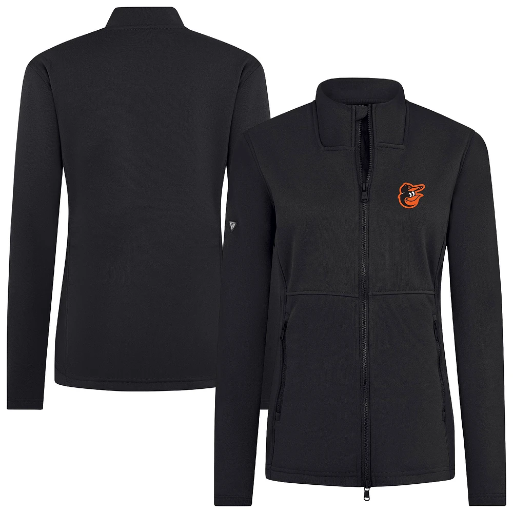 Women's Levelwear Black Baltimore Orioles Driven Insignia 2.0 Full-Zip Jacket