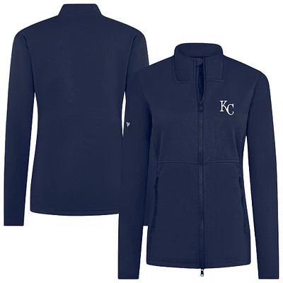 Women's Levelwear Navy Kansas City Royals Driven Insignia 2.0 Full-Zip Jacket
