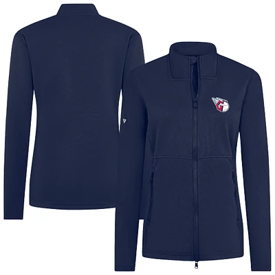 Women's Levelwear Navy Cleveland Guardians Driven Insignia 2.0 Full-Zip Jacket