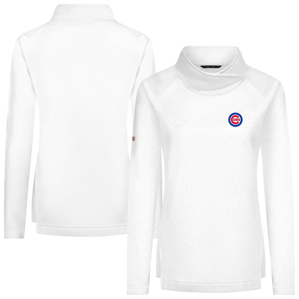 Women's Levelwear White Chicago Cubs Advance Insignia 2.0 Raglan Pullover