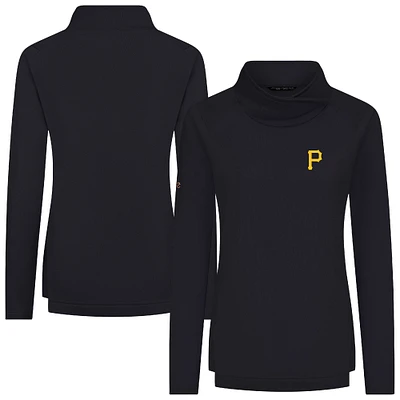 Women's Levelwear Black Pittsburgh Pirates Advance Insignia 2.0 Raglan Pullover