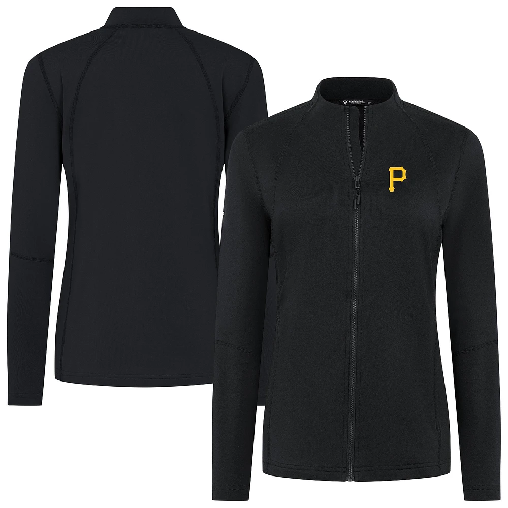 Women's Levelwear Black Pittsburgh Pirates Mesa Insignia 2.0 Full-Zip Jacket
