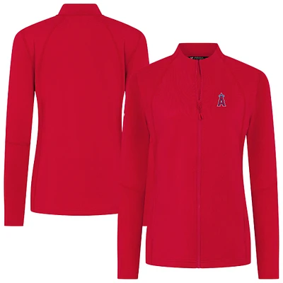 Women's Levelwear Red Los Angeles Angels Mesa Insignia 2.0 Full-Zip Jacket