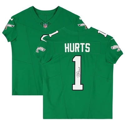 Jalen Hurts Philadelphia Eagles Autographed Nike Kelly Green Elite Jersey with "SB LIX MVP" Inscription