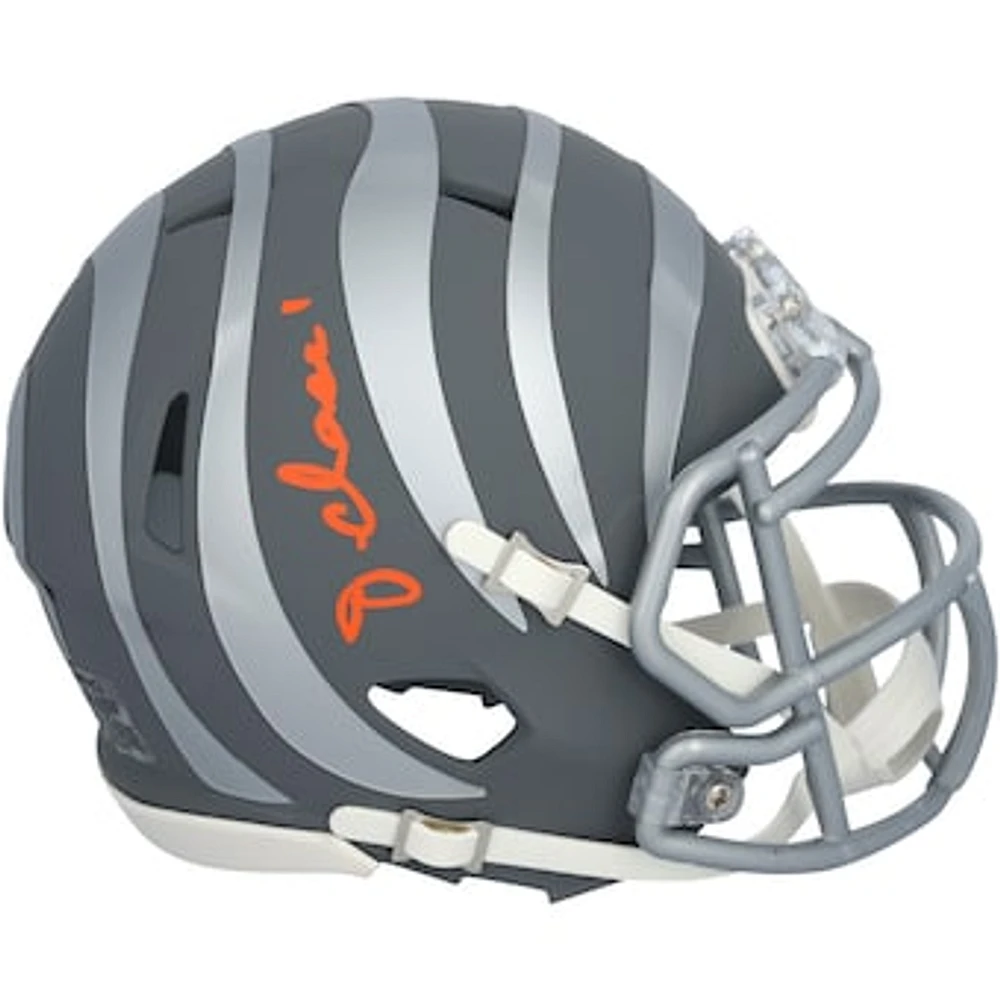 Ja'Marr Chase Cincinnati Bengals Autographed Riddell 2024 Slate Speed Mini Helmet