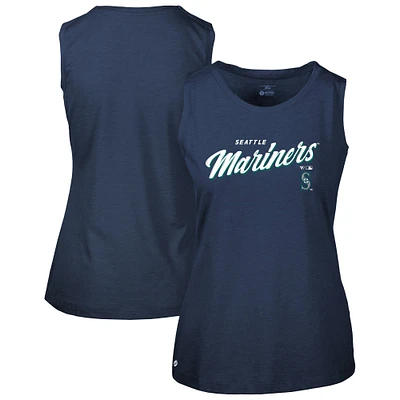 Women's Levelwear Navy Seattle Mariners Macy Tank Top
