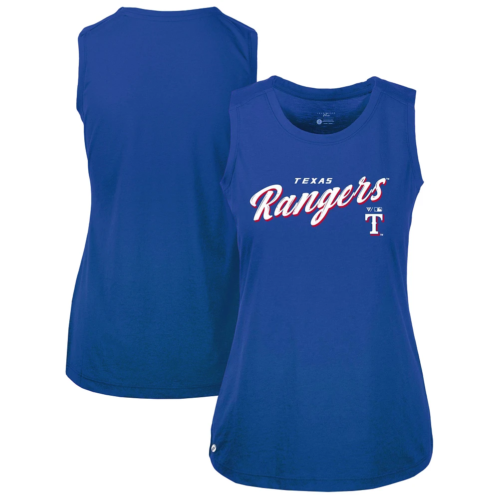Women's Levelwear Royal Texas Rangers Macy Tank Top