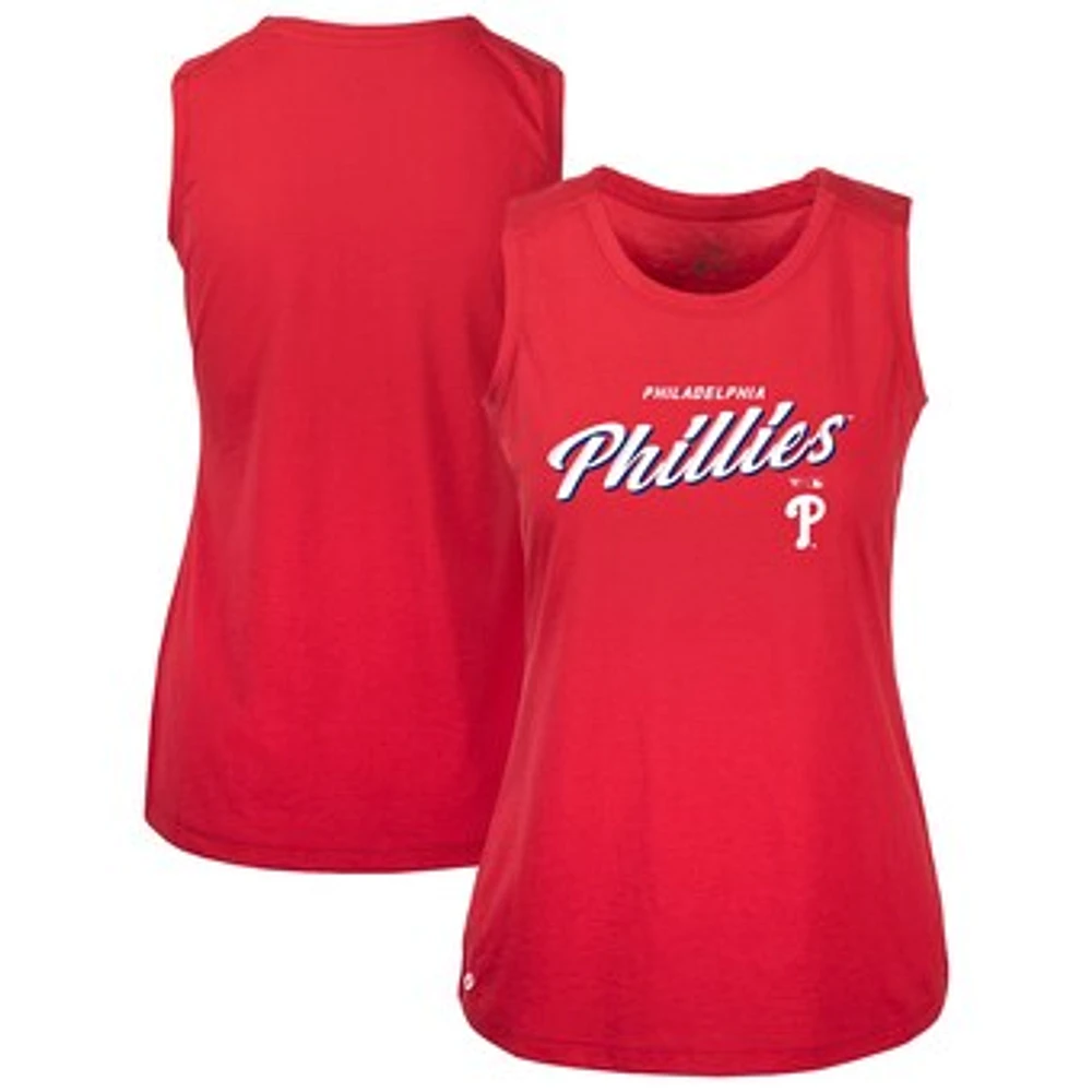 Women's Levelwear Red Philadelphia Phillies Macy Tank Top