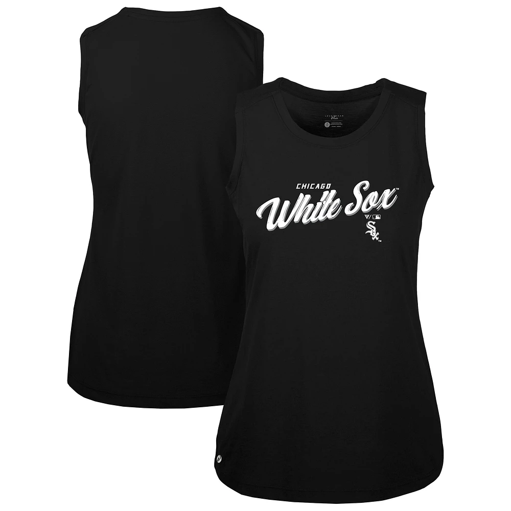 Women's Levelwear Black Chicago White Sox Macy Tank Top