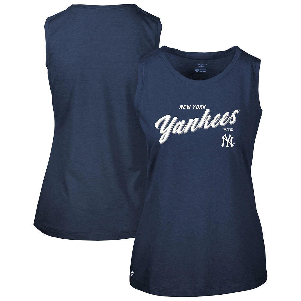 Women's Levelwear Navy New York Yankees Macy Tank Top