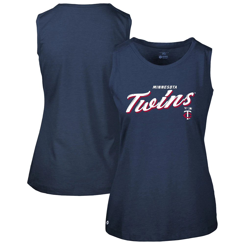 Women's Levelwear Navy Minnesota Twins Macy Tank Top