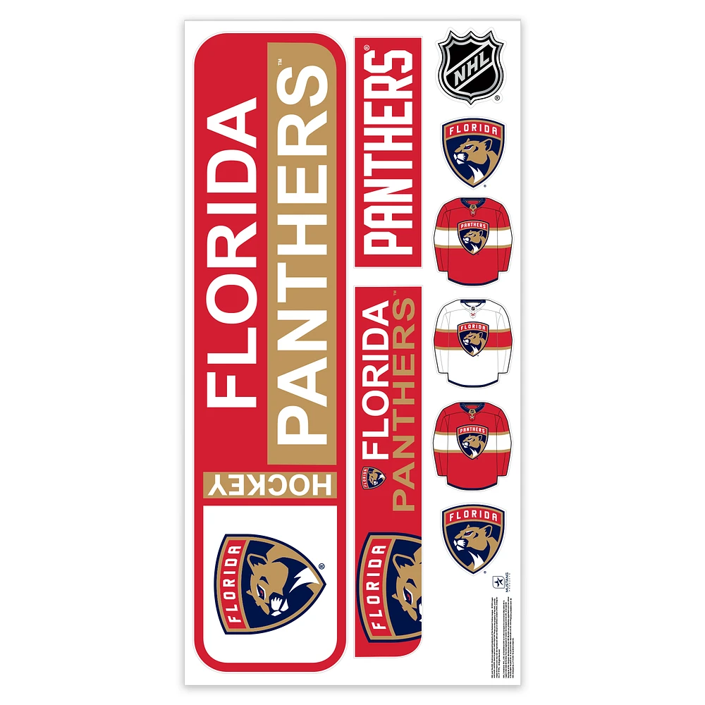 Florida Panthers Repositionable Street Signs Wall Decal Set