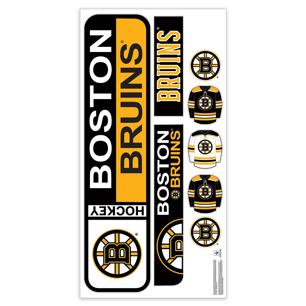 Boston Bruins Repositionable Street Signs Wall Decal Set