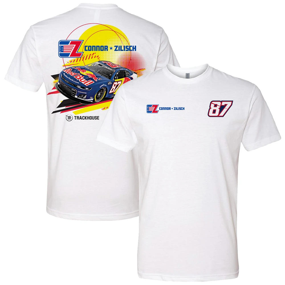 Men's Trackhouse Racing Team Collection White Connor Zilisch Red Bull Car T-Shirt