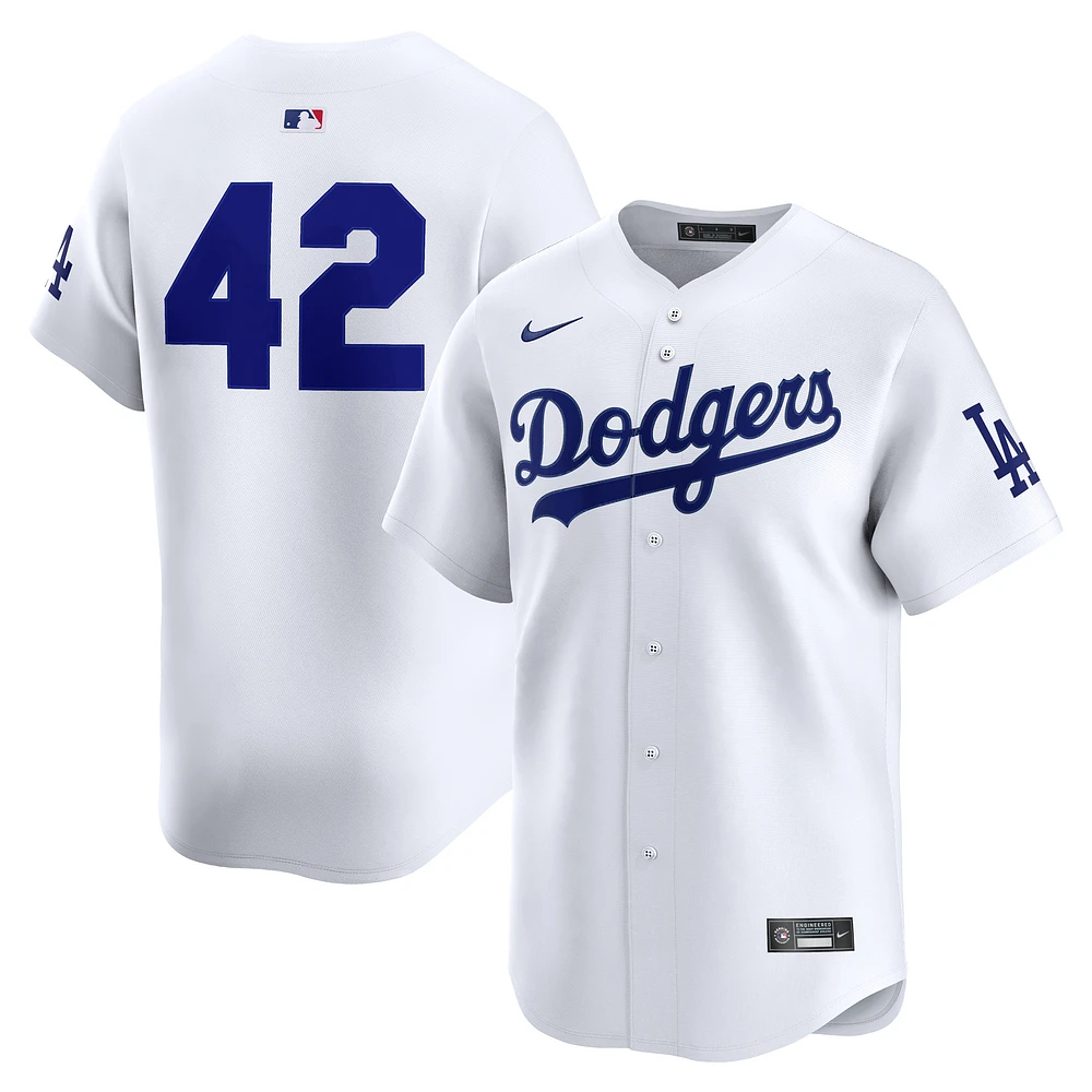 Men's Nike White Los Angeles Dodgers Home 2025 Jackie Robinson Day Limited Jersey