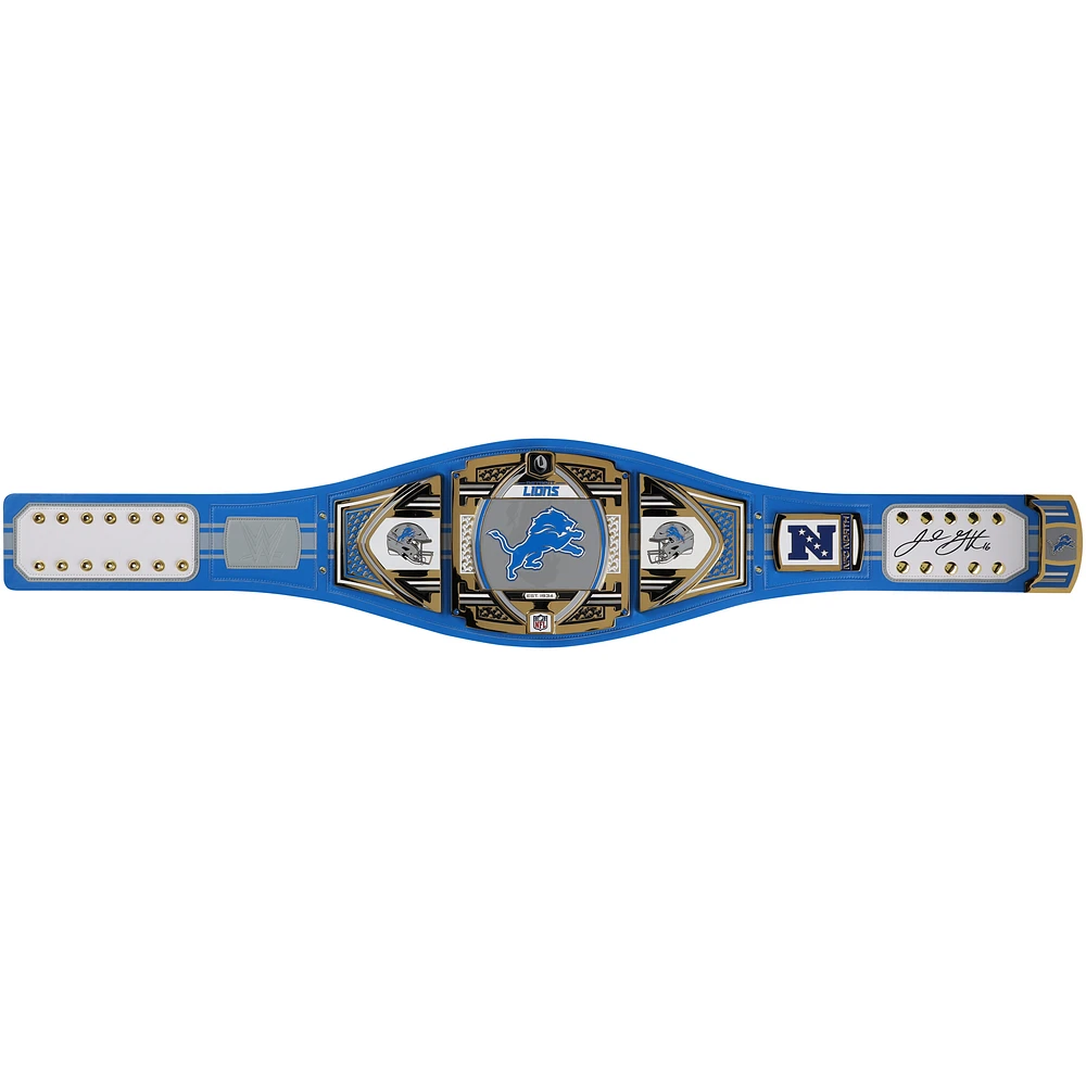 Jared Goff Detroit Lions Autographed WWE Title Belt