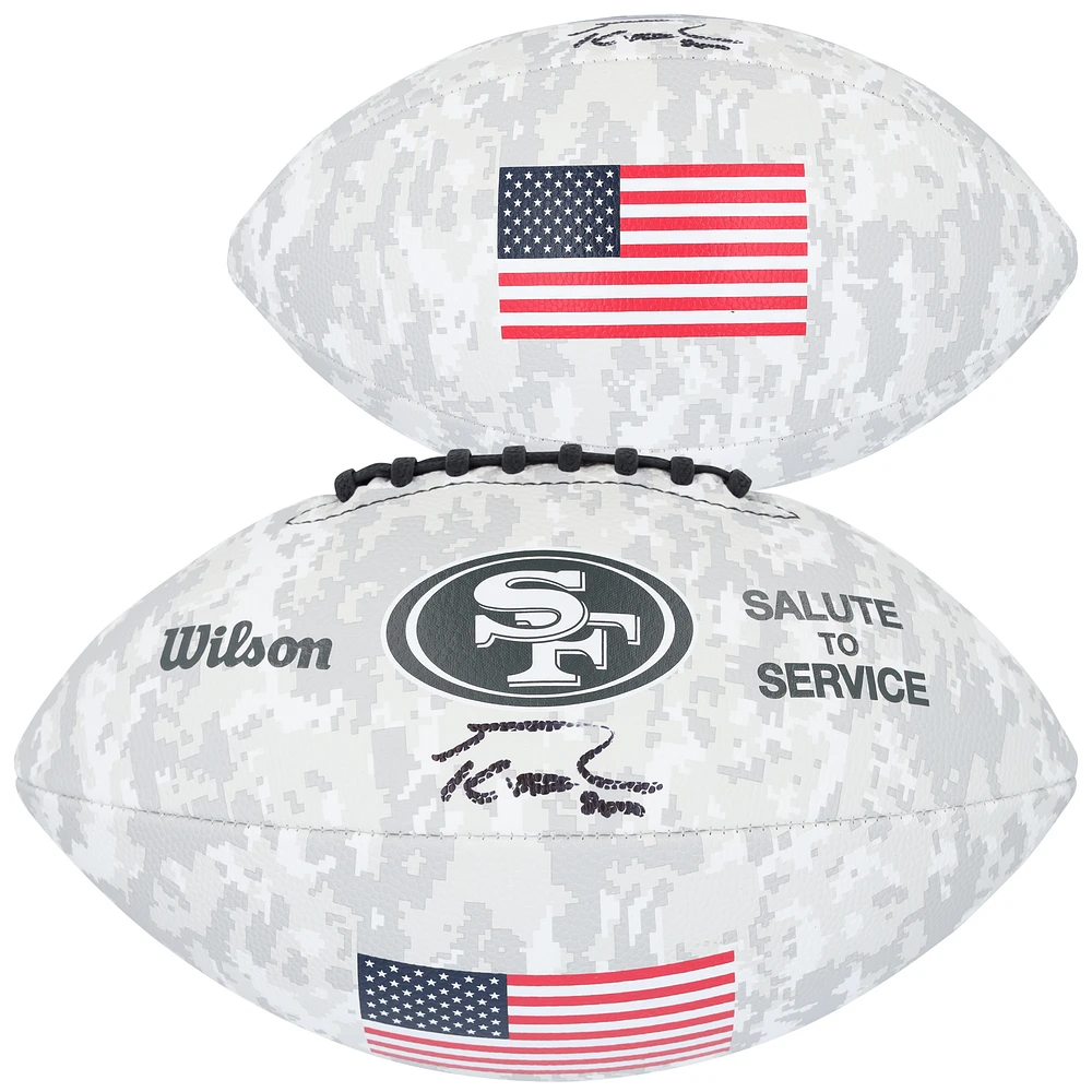George Kittle San Francisco 49ers Autographed Wilson 2024 Salute To Service Football
