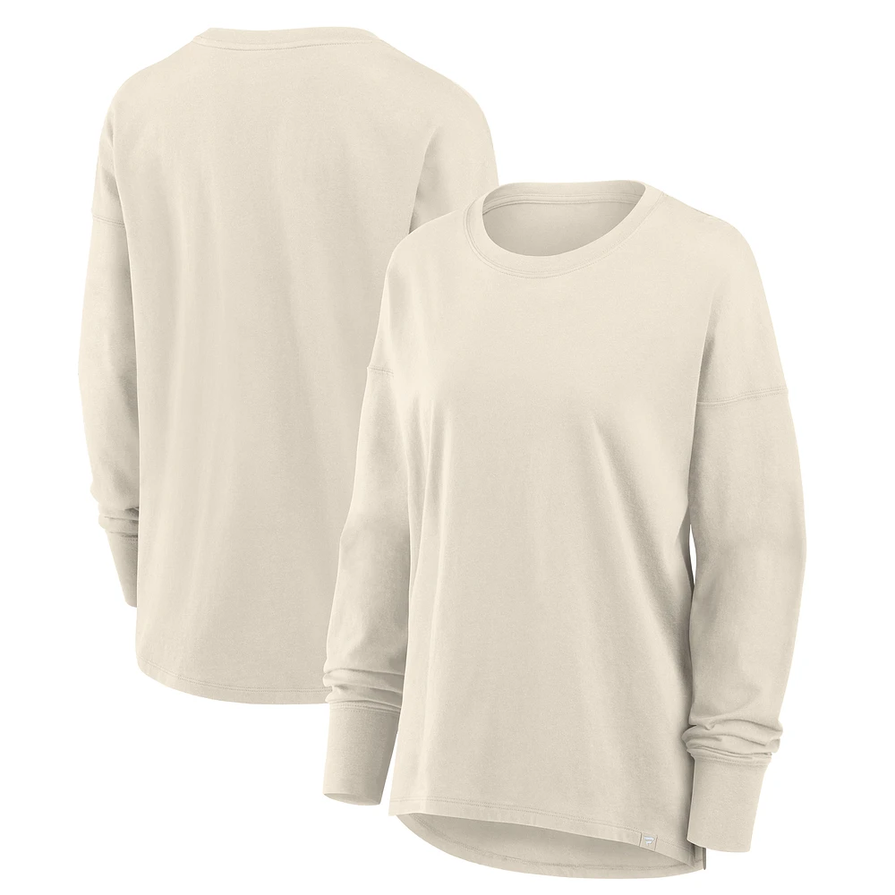 Women's Fanatics Corporate Cream Legacy Long Sleeve Cotton T-Shirt