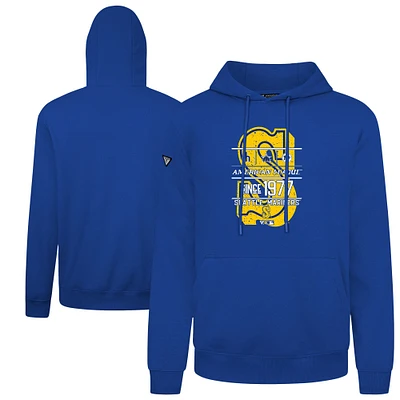 Men's Levelwear Royal Seattle Mariners Distressed Podium Acumen Pullover Hoodie