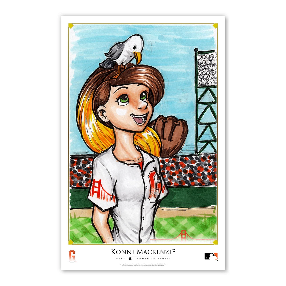San Francisco Giants 11" x 17" Konni Mackenzie Women In Sports Poster