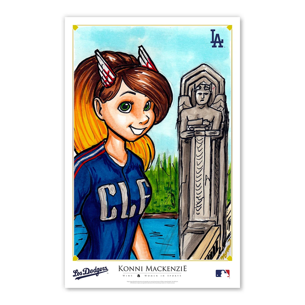 Cleveland Guardians 11" x 17" Konni Mackenzie Women In Sports Poster