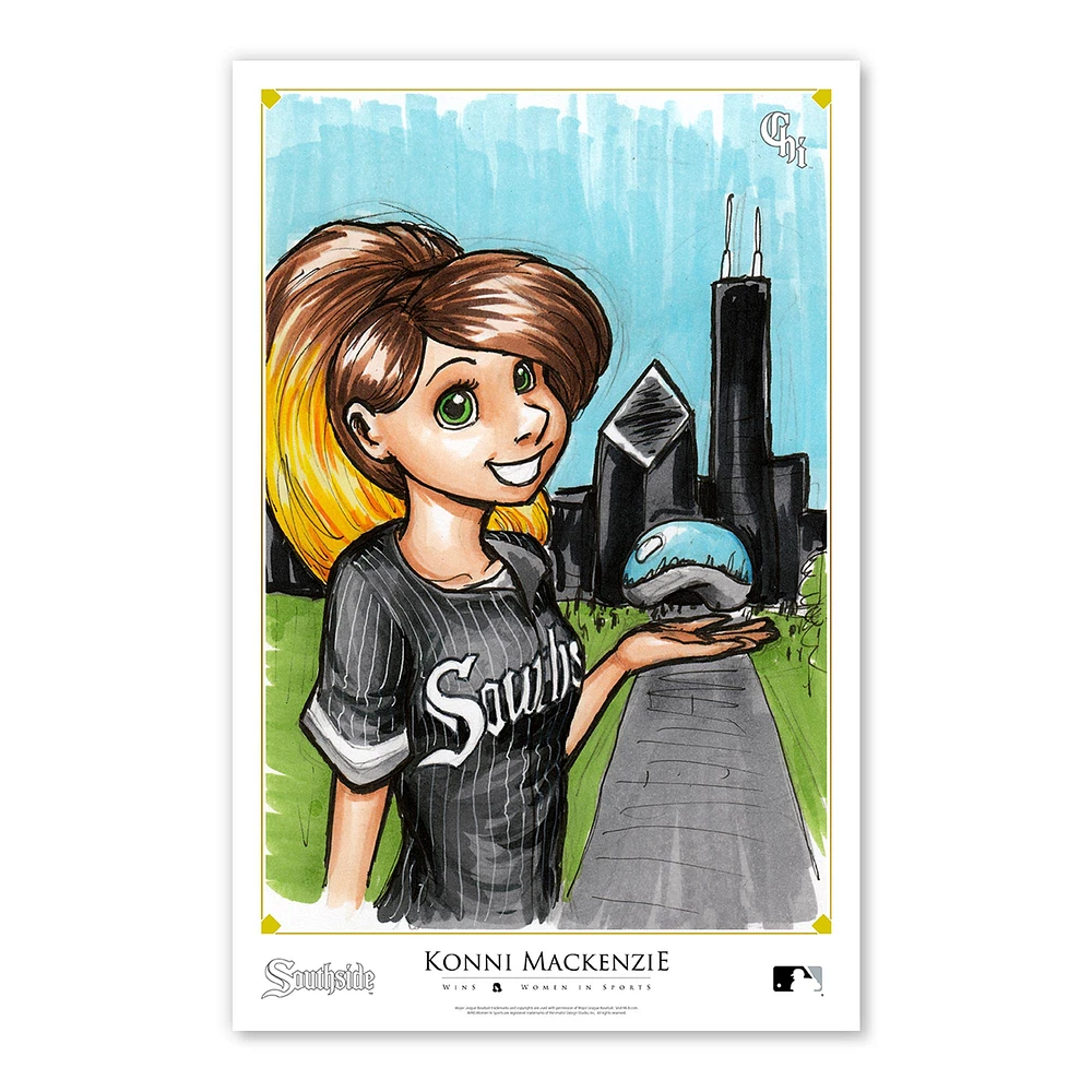 Chicago White Sox 11" x 17" Konni Mackenzie Women In Sports Poster