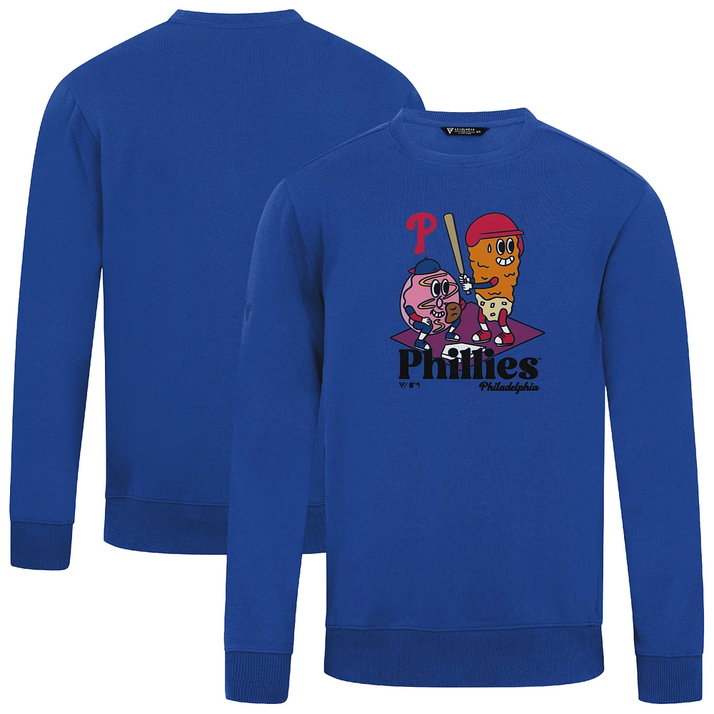 Men's Levelwear Royal Philadelphia Phillies Zane Ballpark Food Pullover Sweatshirt