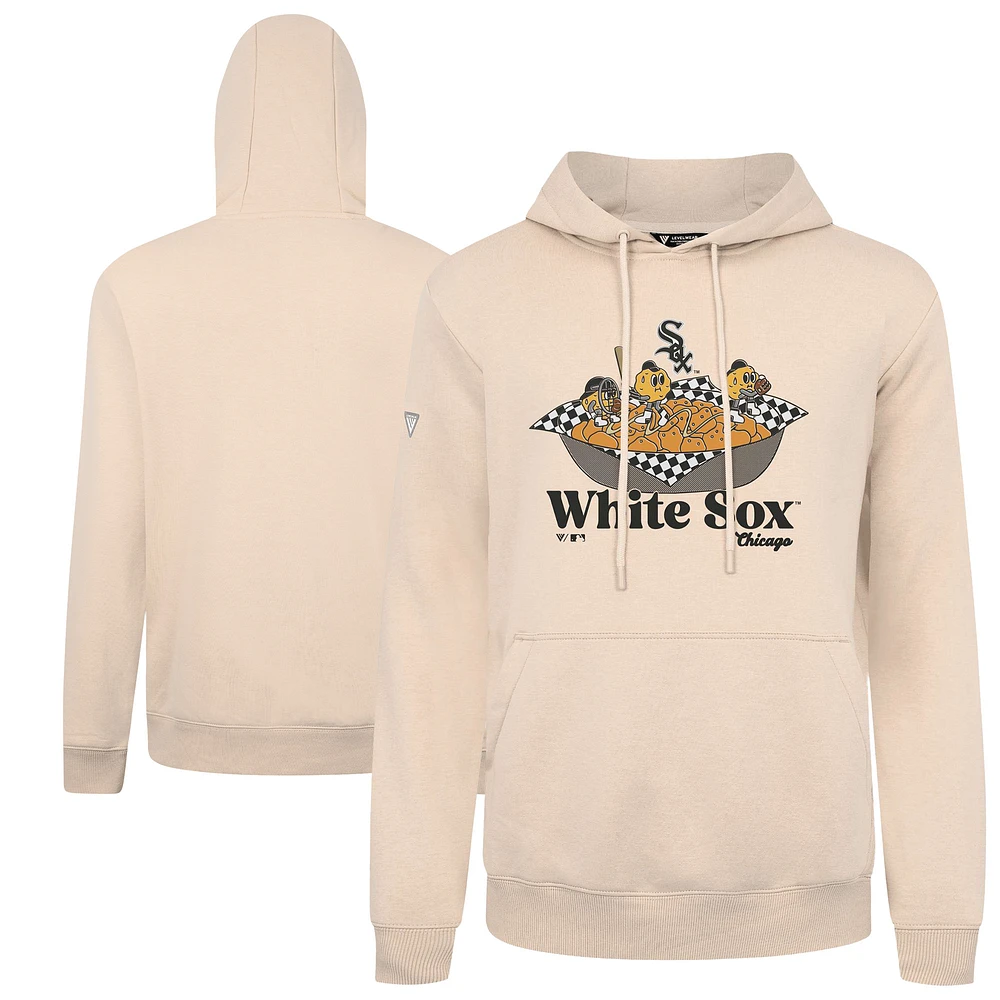 Men's Levelwear Khaki Chicago White Sox Podium Ballpark Food Pullover Hoodie