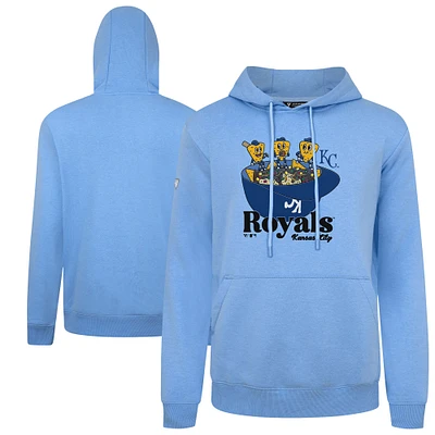 Men's Levelwear Light Blue Kansas City Royals Podium Ballpark Food Pullover Hoodie