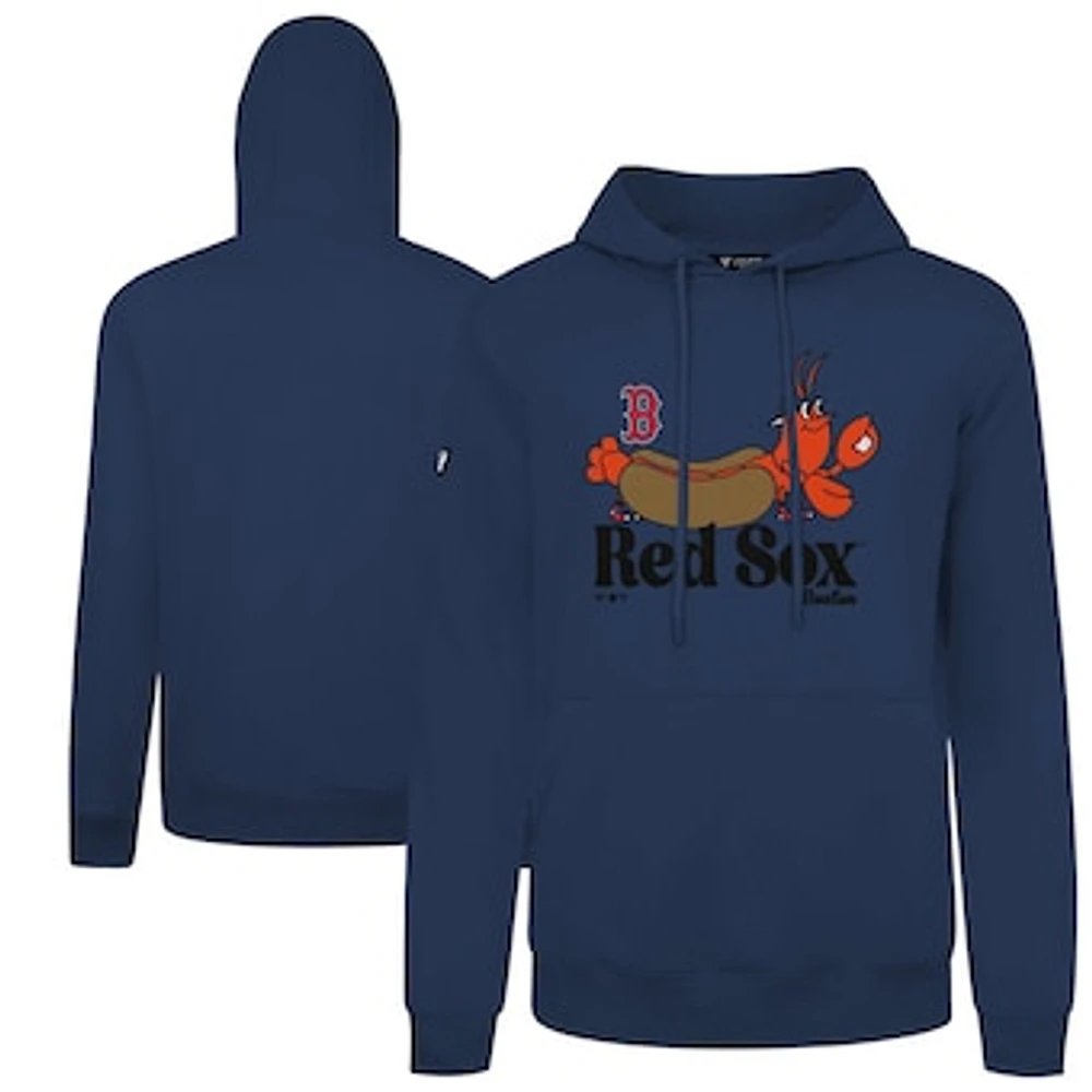 Men's Levelwear Navy Boston Red Sox Podium Ballpark Food Pullover Hoodie