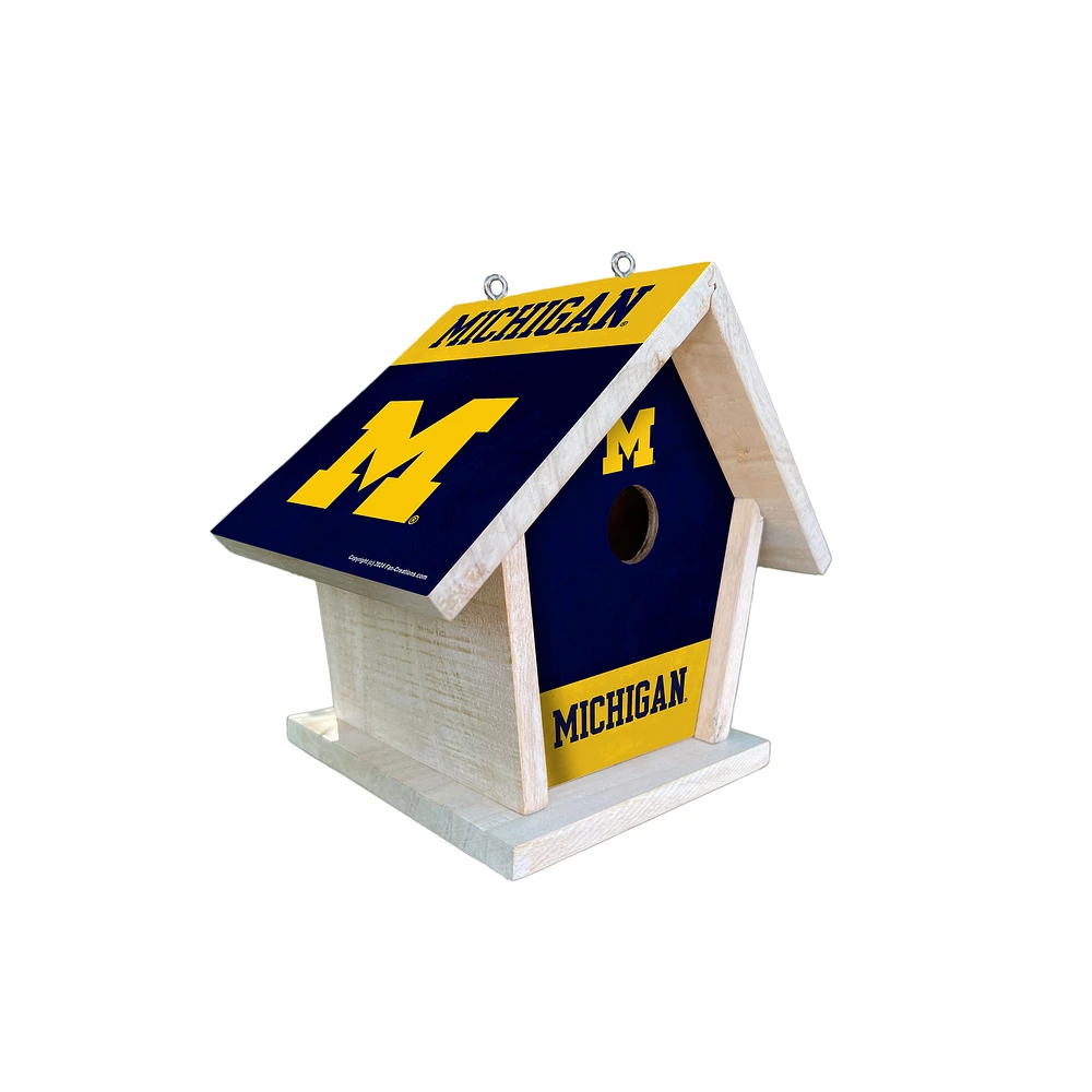 Michigan Wolverines Team Pride Bird House