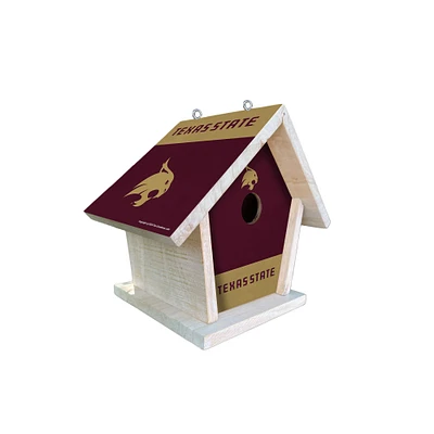 Texas State Bobcats Team Pride Bird House