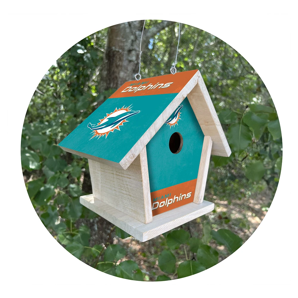 Miami Dolphins Team Pride Bird House