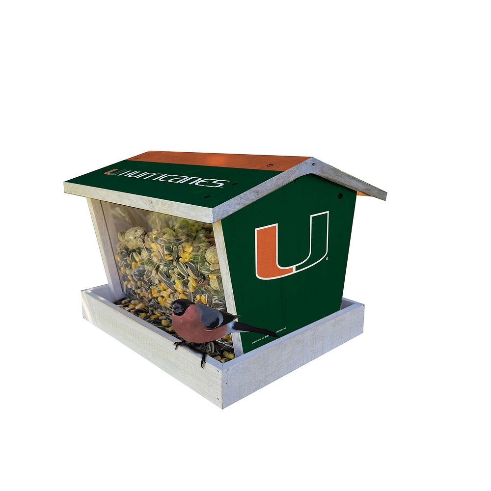 Miami Hurricanes Team Pride Bird Feeder