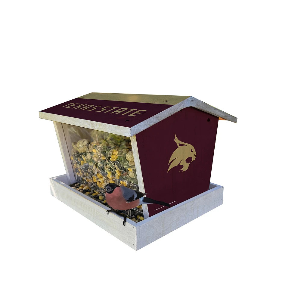 Texas State Bobcats Team Pride Bird Feeder