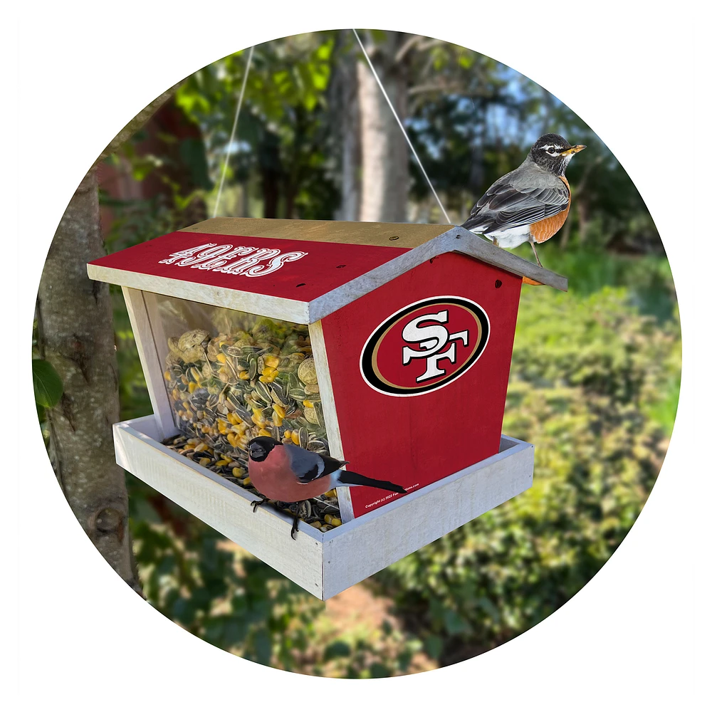 San Francisco 49ers Team Pride Bird Feeder