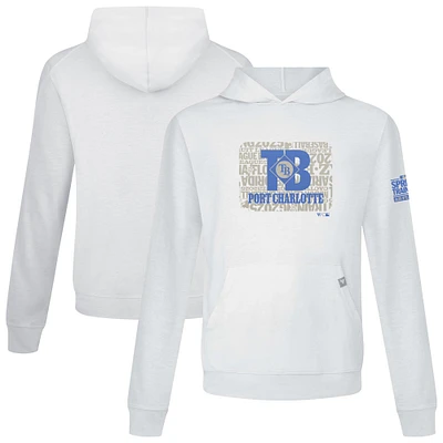 Men's Levelwear White Tampa Bay Rays 2025 Spring Training Relay Pullover Hoodie