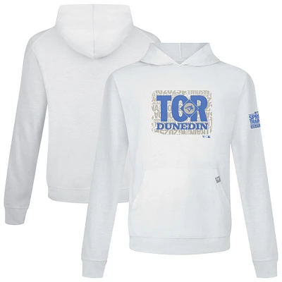 Men's Levelwear White Toronto Blue Jays 2025 Spring Training Relay Pullover Hoodie