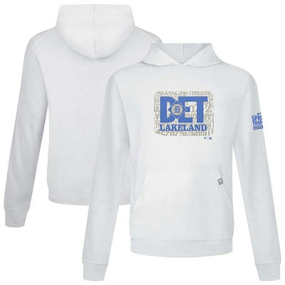 Men's Levelwear White Detroit Tigers 2025 Spring Training Relay Pullover Hoodie