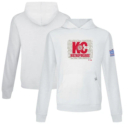Men's Levelwear White Kansas City Royals 2025 Spring Training Relay Pullover Hoodie