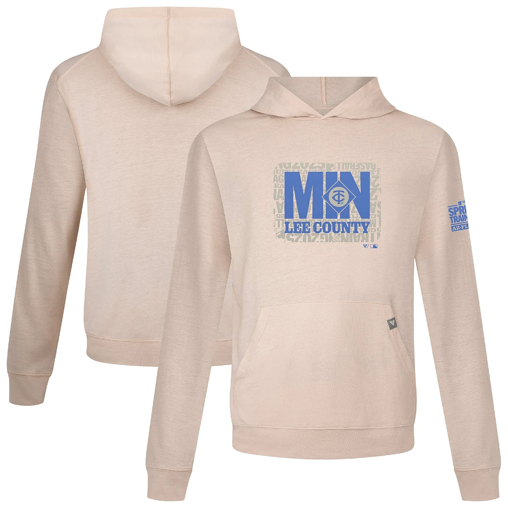 Men's Levelwear Khaki Minnesota Twins 2025 Spring Training Relay Pullover Hoodie