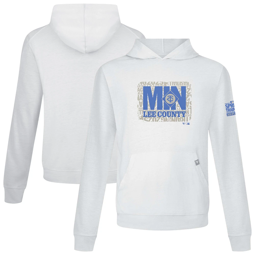 Men's Levelwear White Minnesota Twins 2025 Spring Training Relay Pullover Hoodie