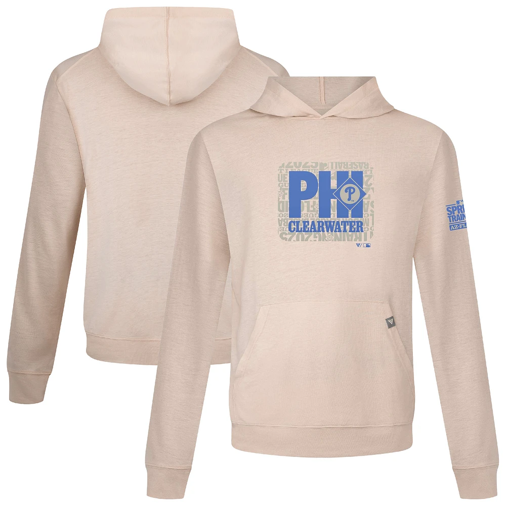 Men's Levelwear Khaki Philadelphia Phillies 2025 Spring Training Relay Pullover Hoodie