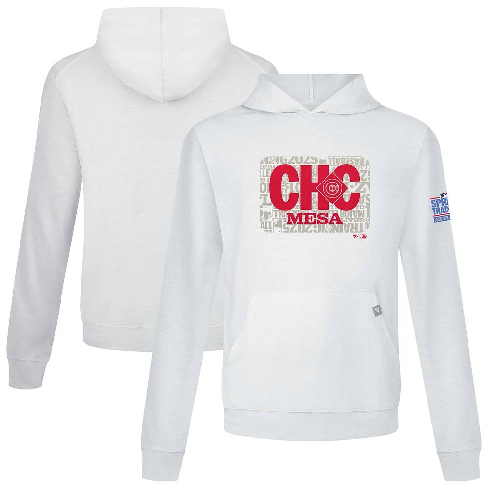 Men's Levelwear White Chicago Cubs 2025 Spring Training Relay Pullover Hoodie