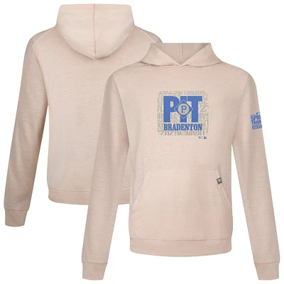 Men's Levelwear Khaki Pittsburgh Pirates 2025 Spring Training Relay Pullover Hoodie