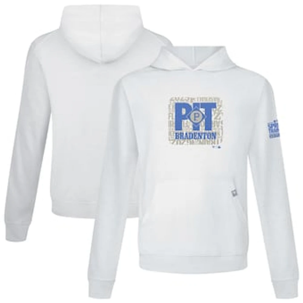 Men's Levelwear White Pittsburgh Pirates 2025 Spring Training Relay Pullover Hoodie