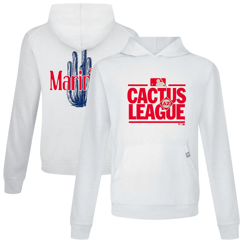 Men's Levelwear White Seattle Mariners 2025 Spring Training Relay Pullover Hoodie