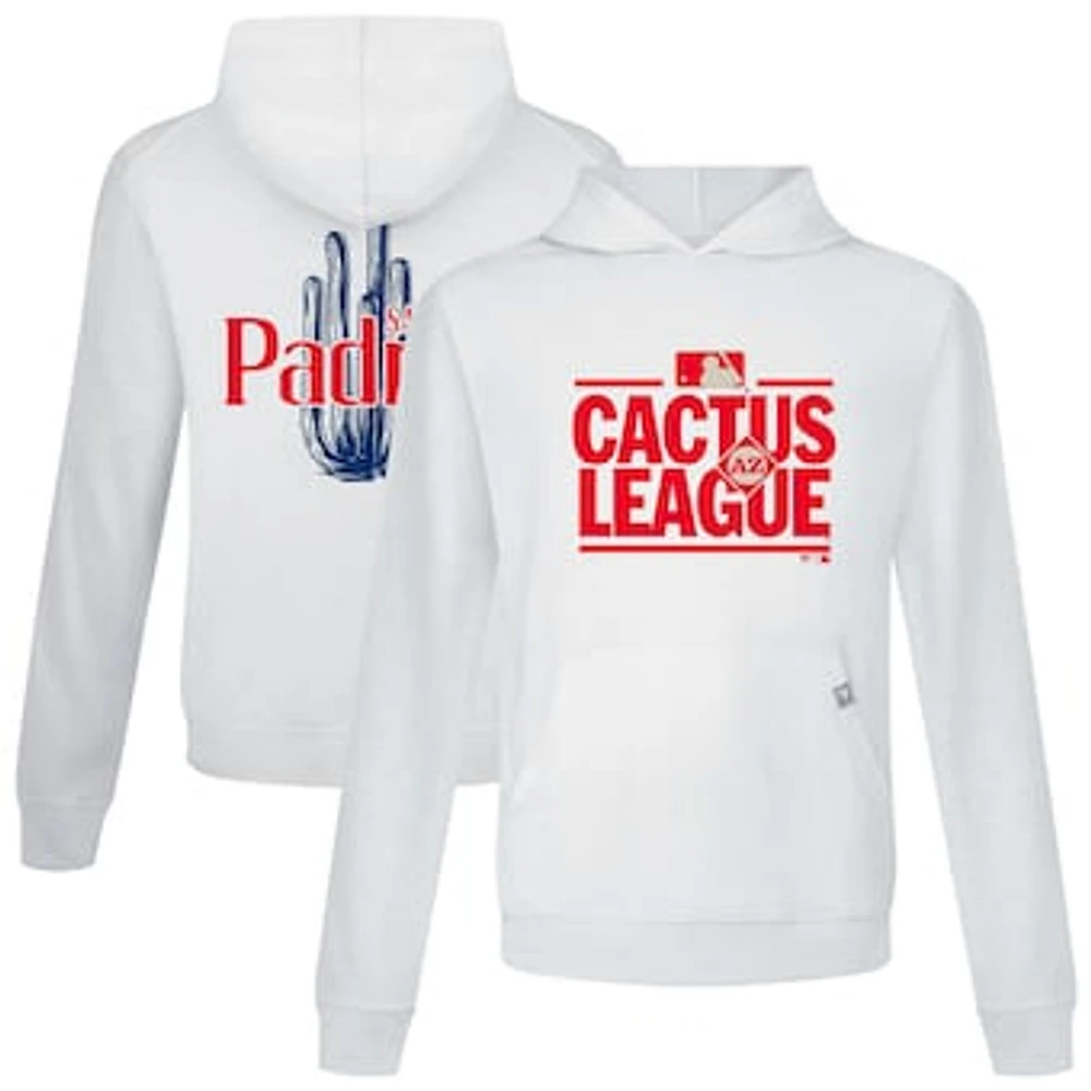 Men's Levelwear White San Diego Padres 2025 Spring Training Relay Pullover Hoodie