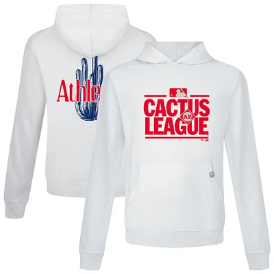 Men's Levelwear White Athletics 2025 Spring Training Relay Pullover Hoodie